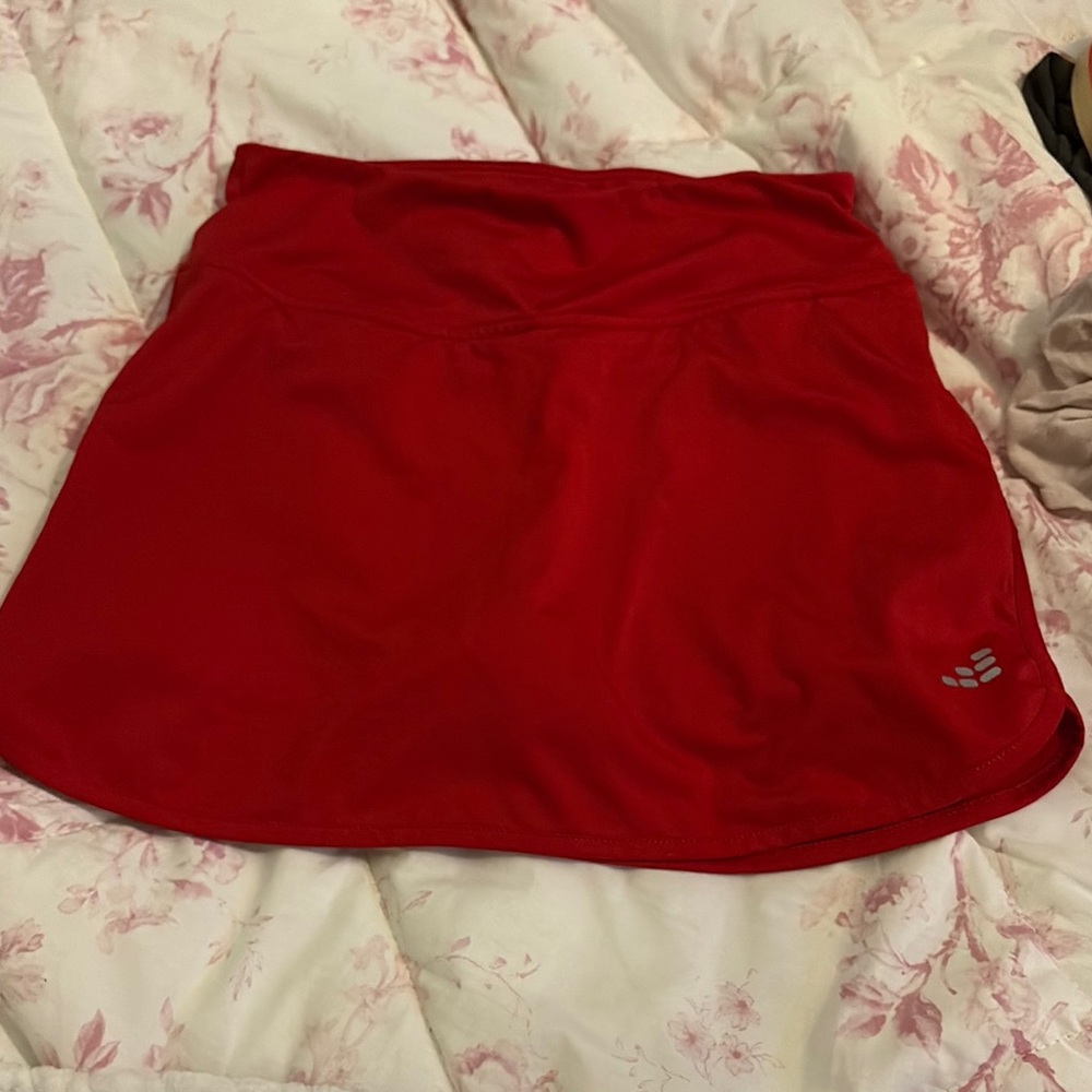 Red Athletic Skirt
